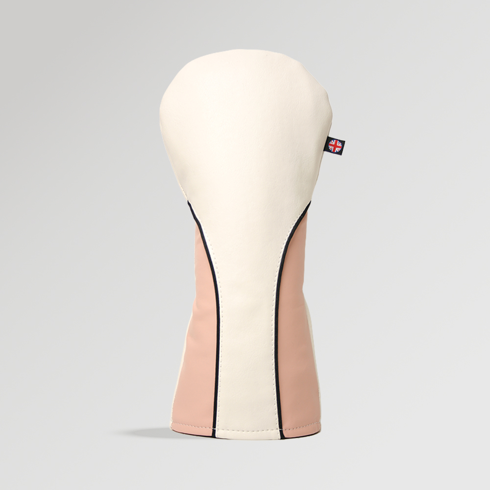 Apex Pink and White Golf Driver Cover