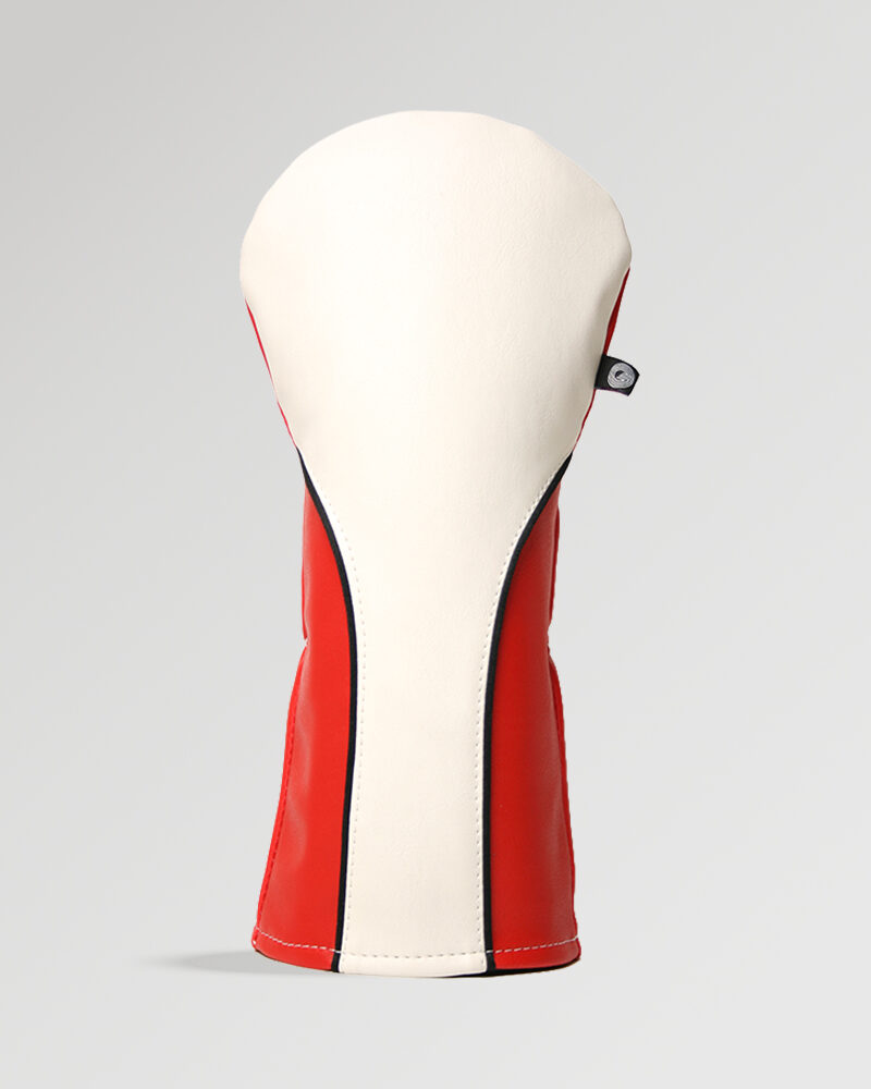 Apex White and Red Golf Driver Cover
