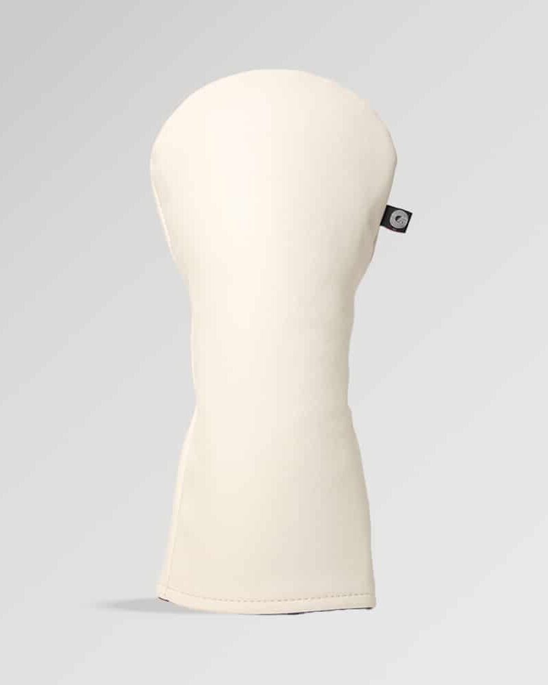 Classic White Golf Driver Cover