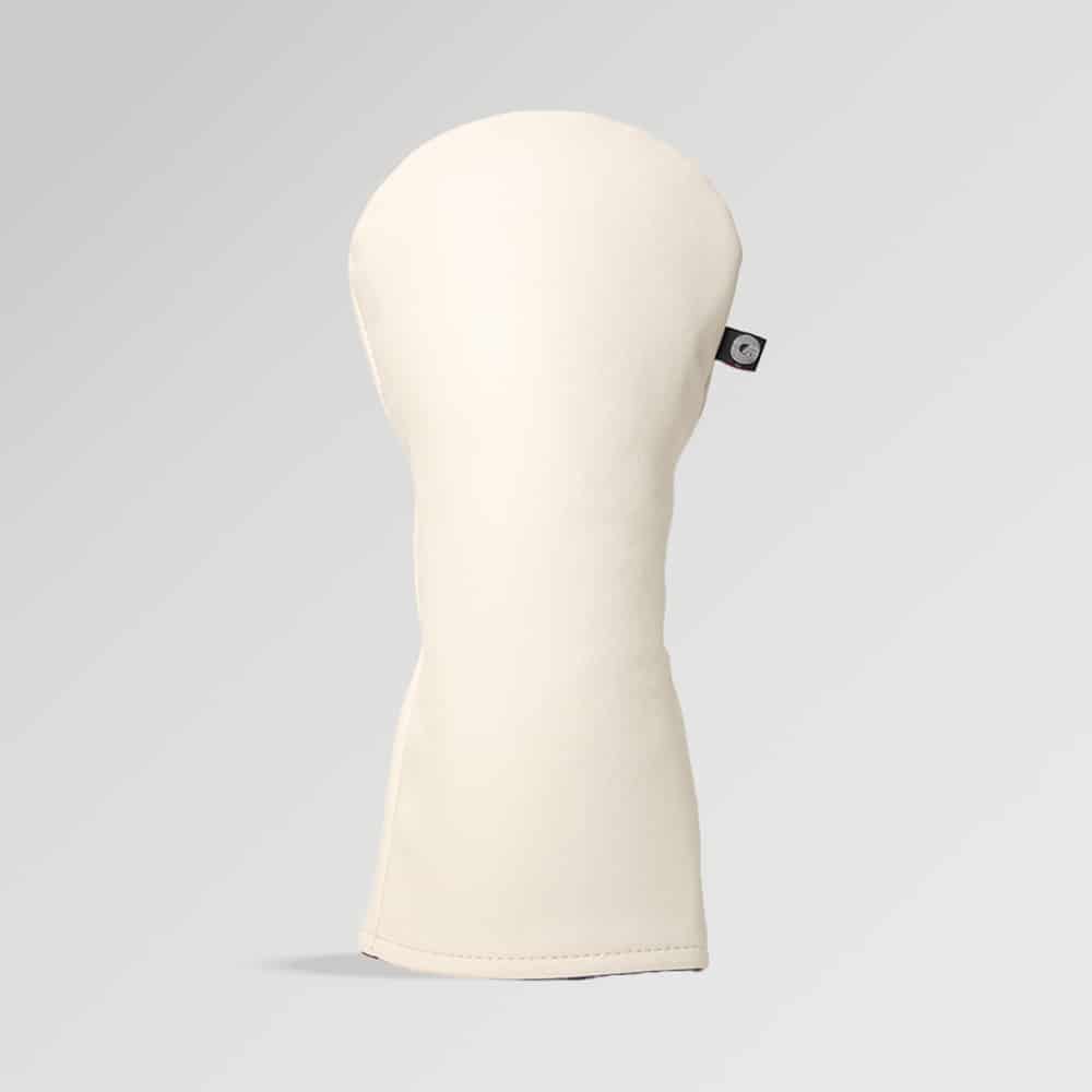 Classic White Golf Driver Cover