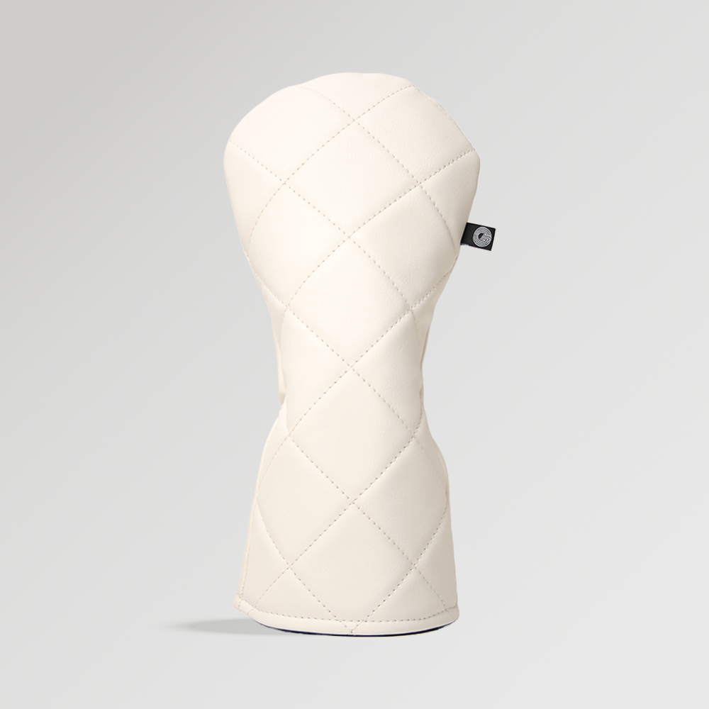 Mayfair White Golf Driver Cover