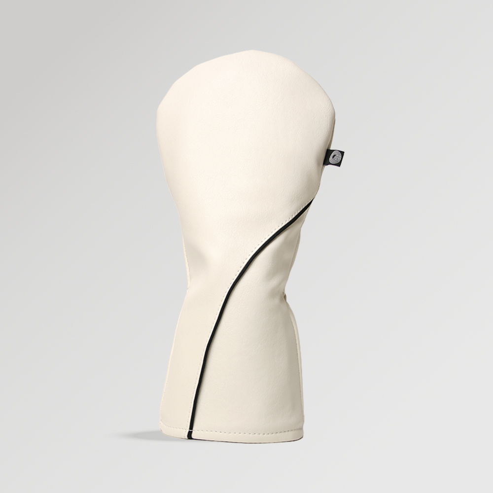 Signature White Golf Driver Cover