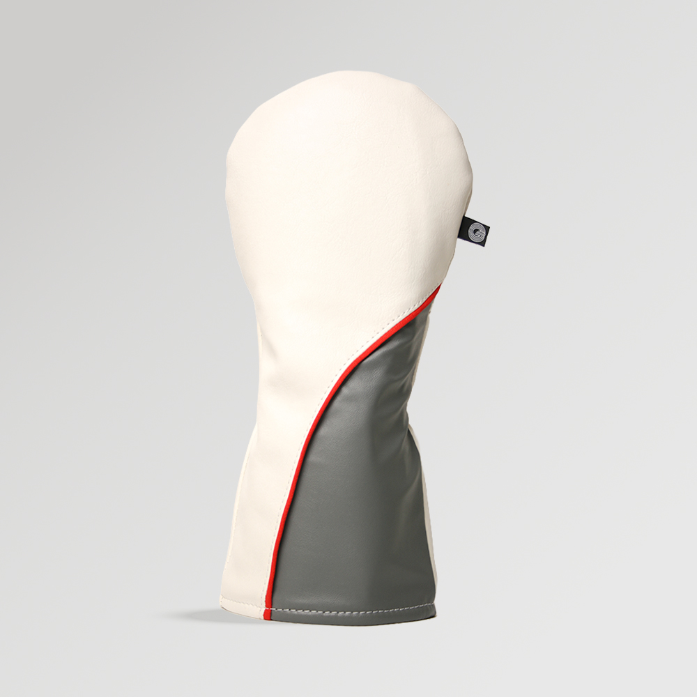 Signature White and Grey Golf Driver Cover