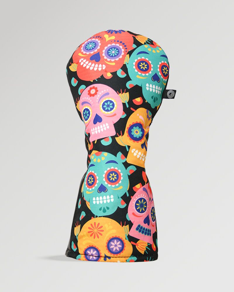 Sport Black Candy Skull Golf Driver Cover
