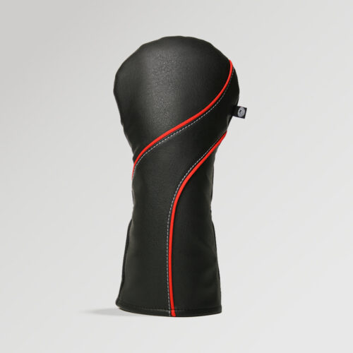 Stealth Black and Red Golf Driver Cover