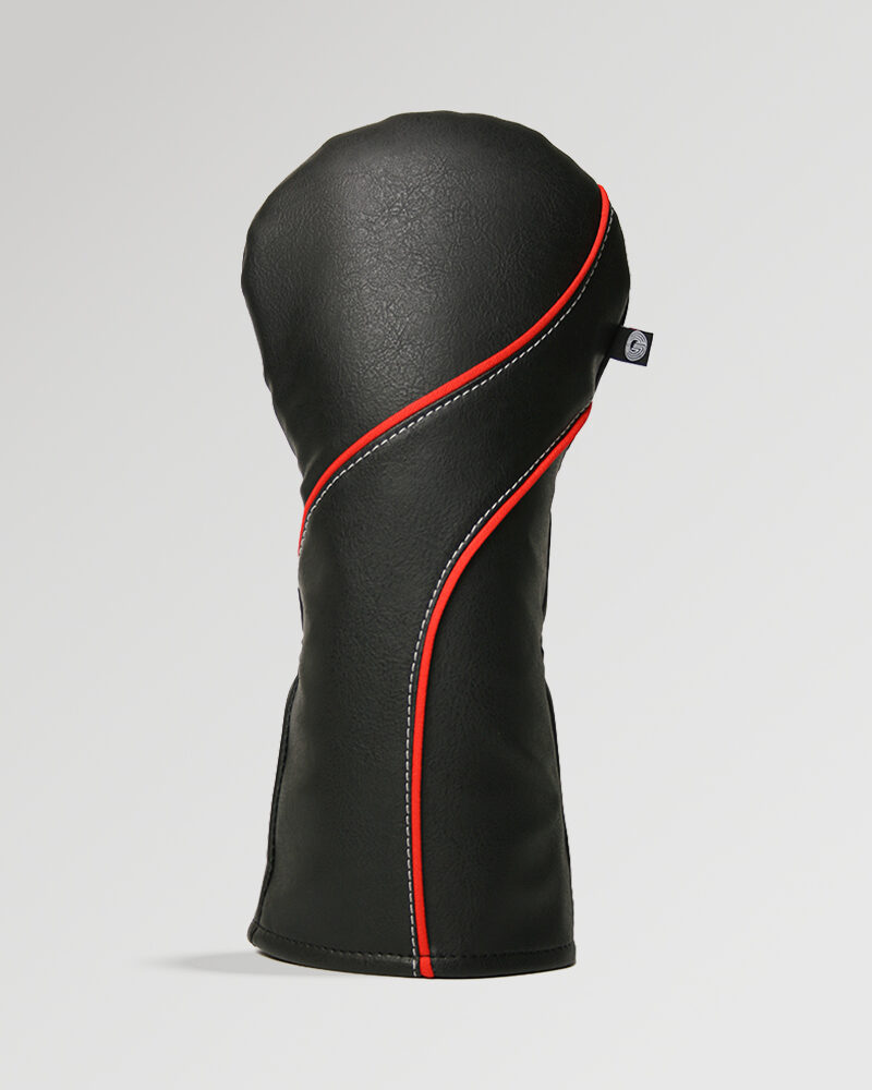Stealth Black and Red Golf Driver Cover