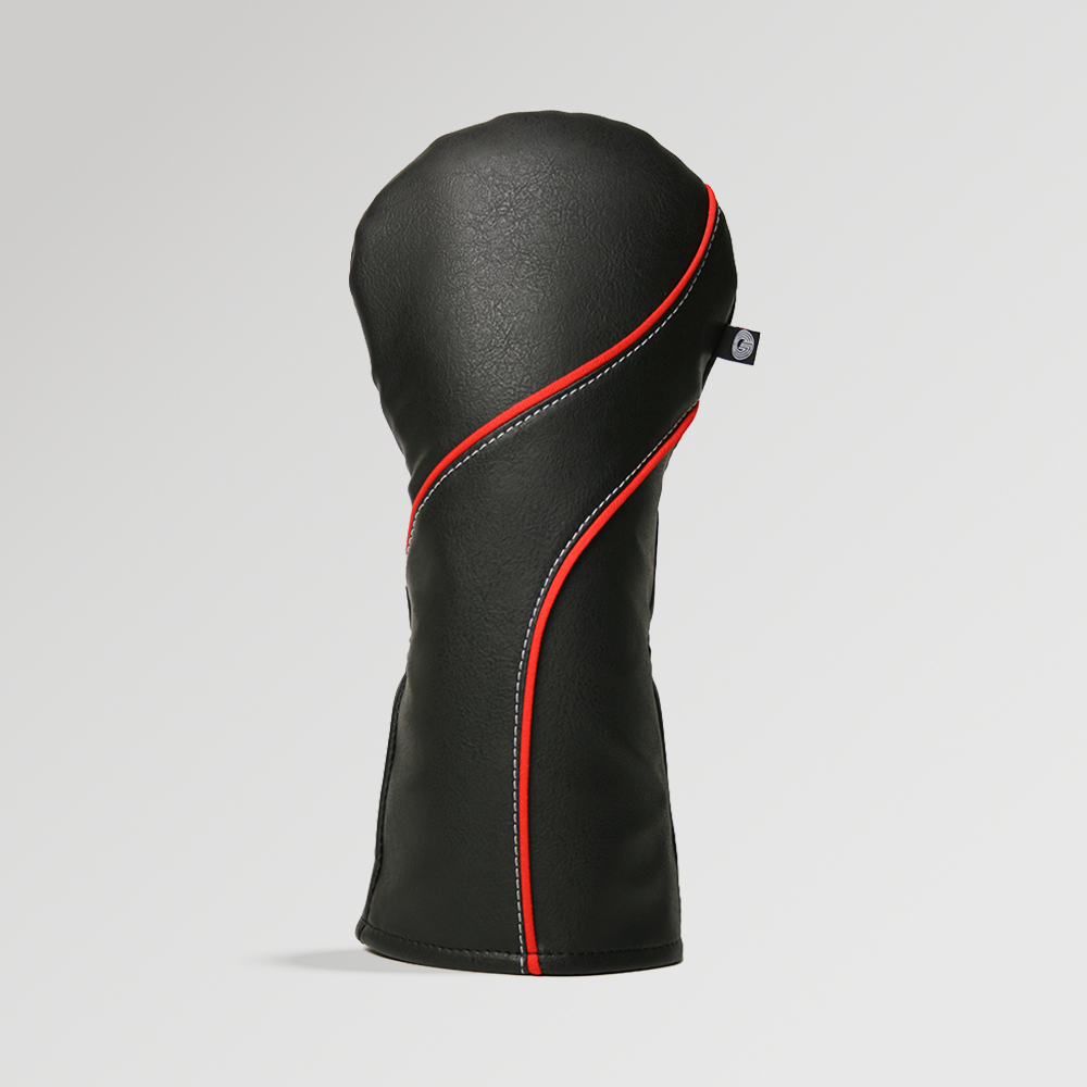 Stealth Black and Red Golf Driver Cover