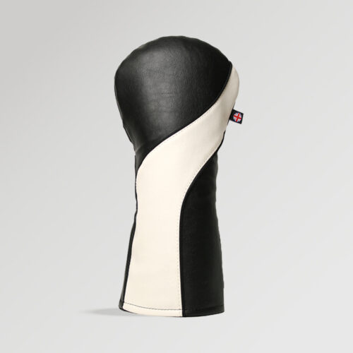 Stealth Black and White Golf Driver Cover