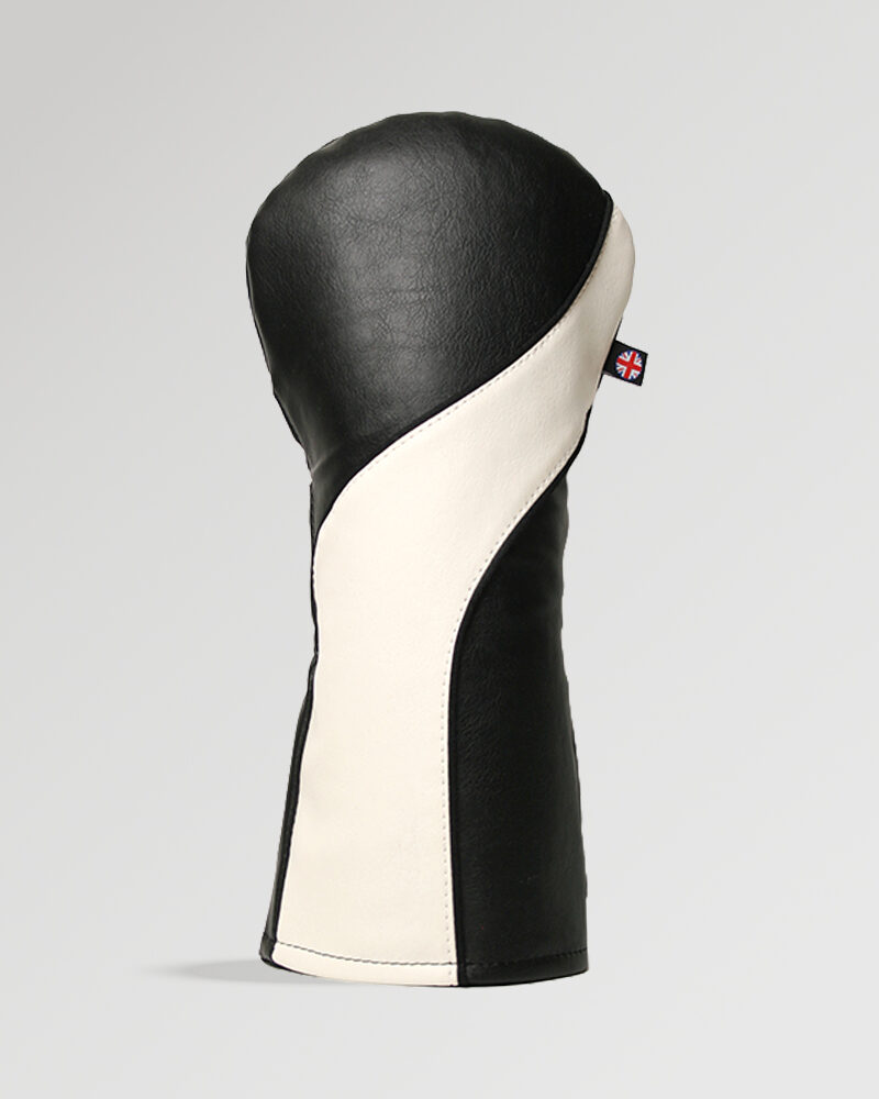 Stealth Black and White Golf Driver Cover
