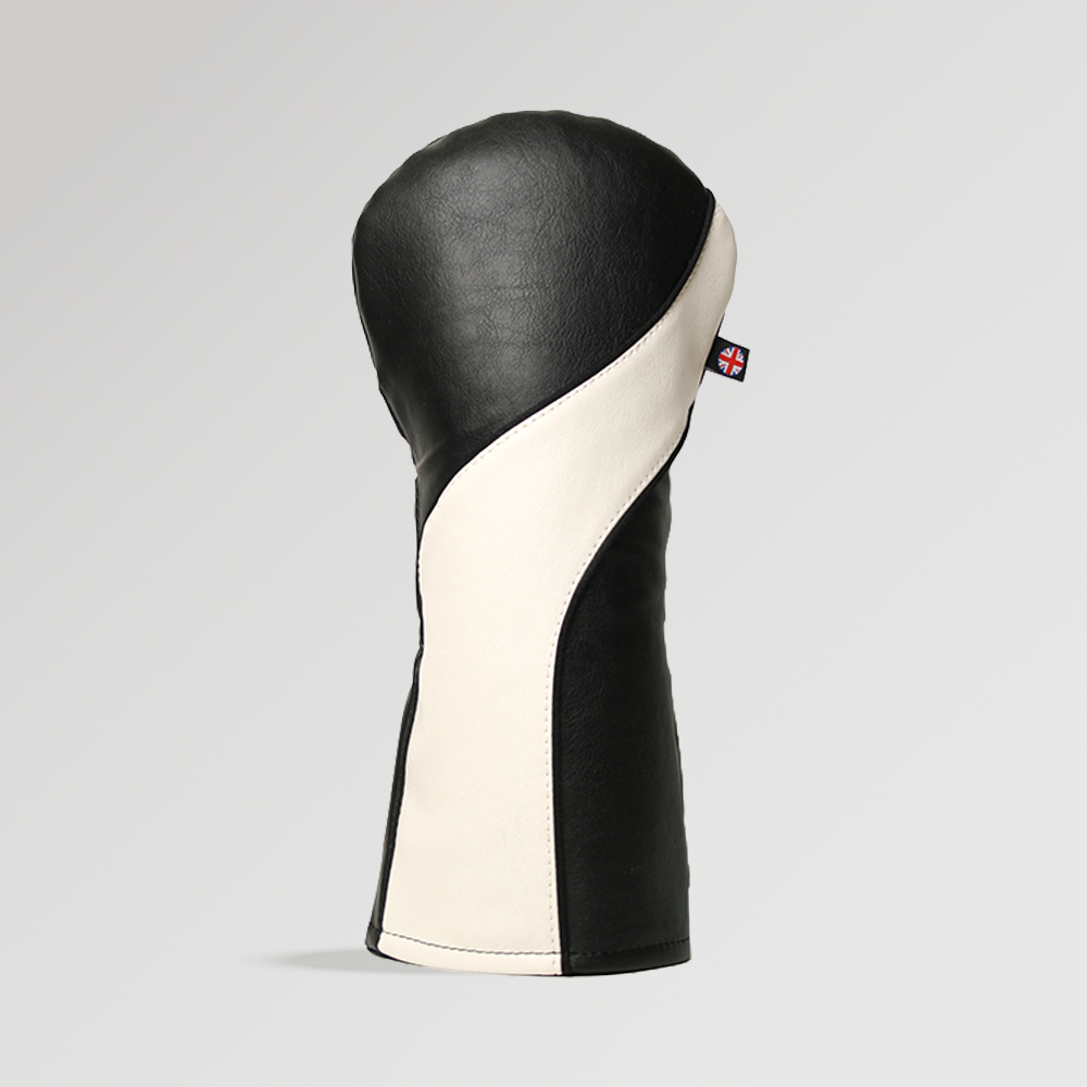 Stealth Black and White Golf Driver Cover