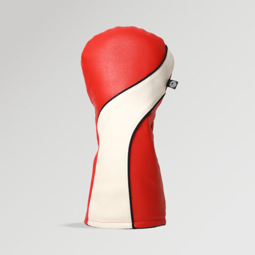 Stealth Red and White Golf Driver Cover