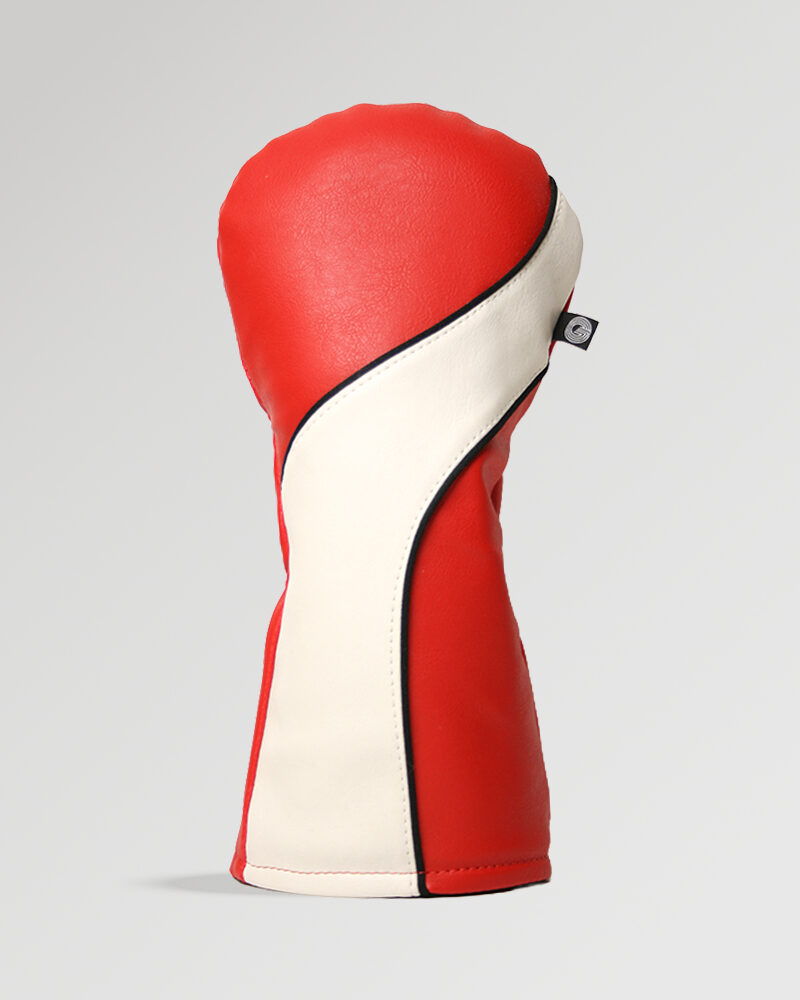 Stealth Red and White Golf Driver Cover